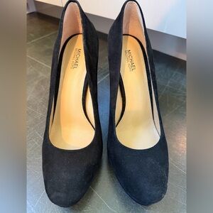 Michael Kors Black Suede Heels